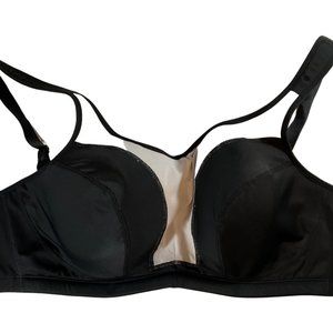 Black/White Color Block Sports Bra w/ Underwire